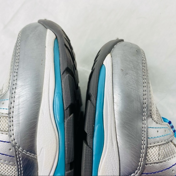 Skechers Shape-Up White Blue Athletic Shoes - Picture 8 of 11